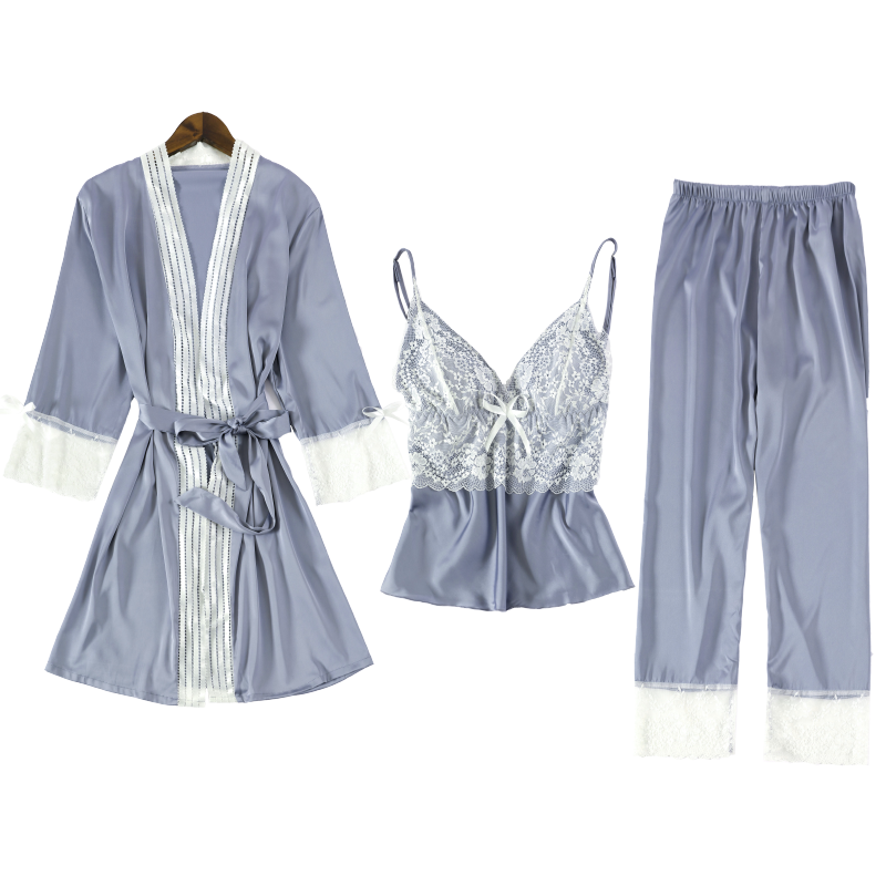 睡衣夏季性感吊带胸垫蕾丝家居服