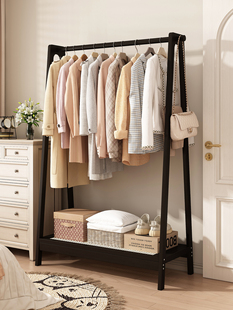 落地挂衣架2025新款高级感卧室衣帽架非实木衣服堆放架挂包置物架