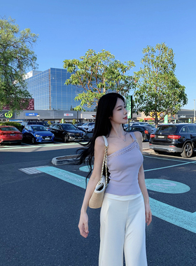 JustQin 3/10【超模懒人】2026新款春装休闲长裤洋气性感微跨裤女