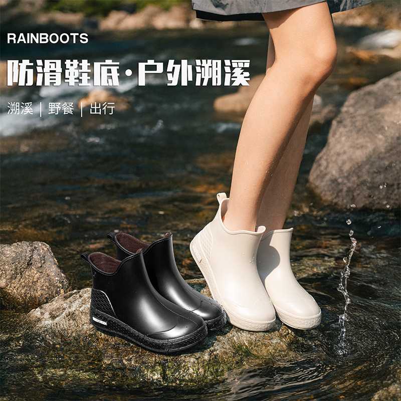 短筒防水防滑加绒女雨靴｜通勤