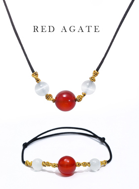 相思豆手链项链女颈带锁骨链