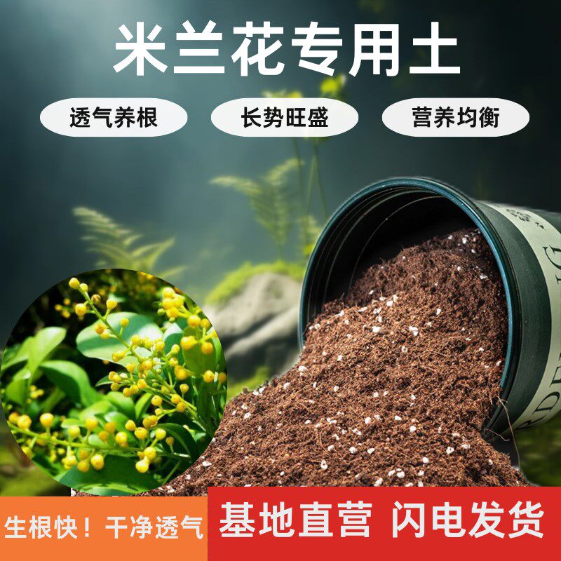 米兰花适用土疏松透气通用土壤室内盆栽绿植专用肥料