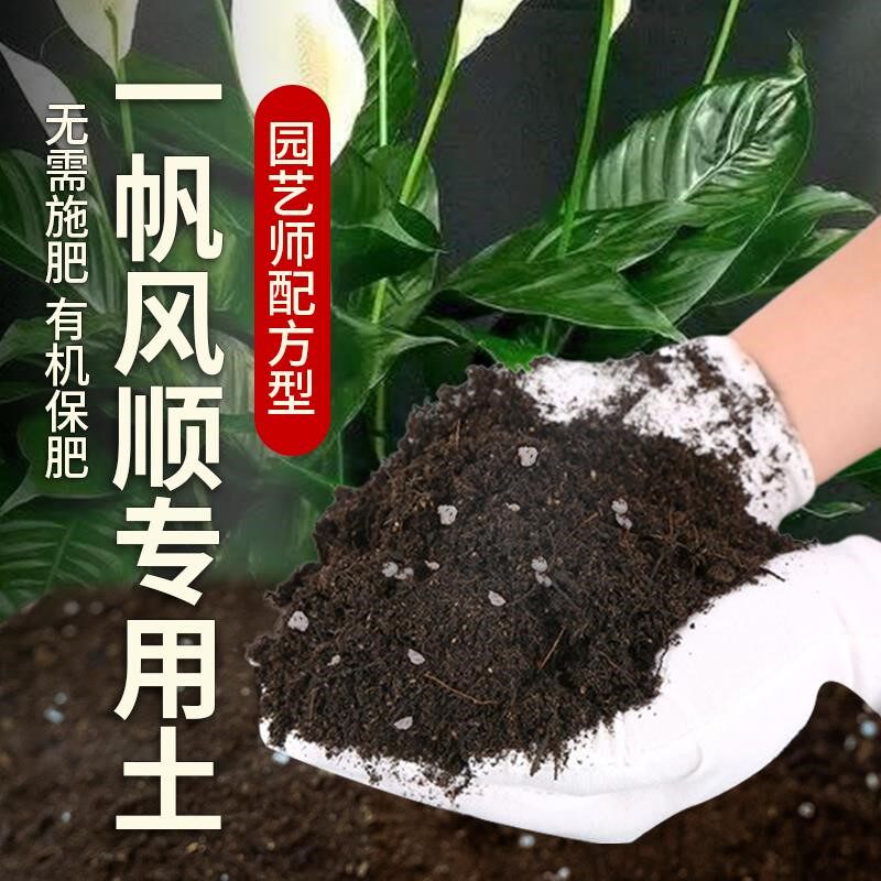 一帆风顺专用土肥料种花椰砖一帆风顺绿植营养土黑土透气育苗花土