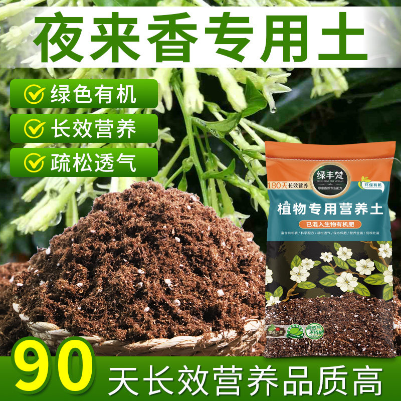 夜来香专用配方土根壮苗好月季营养土无菌改善板结试用装观叶适用