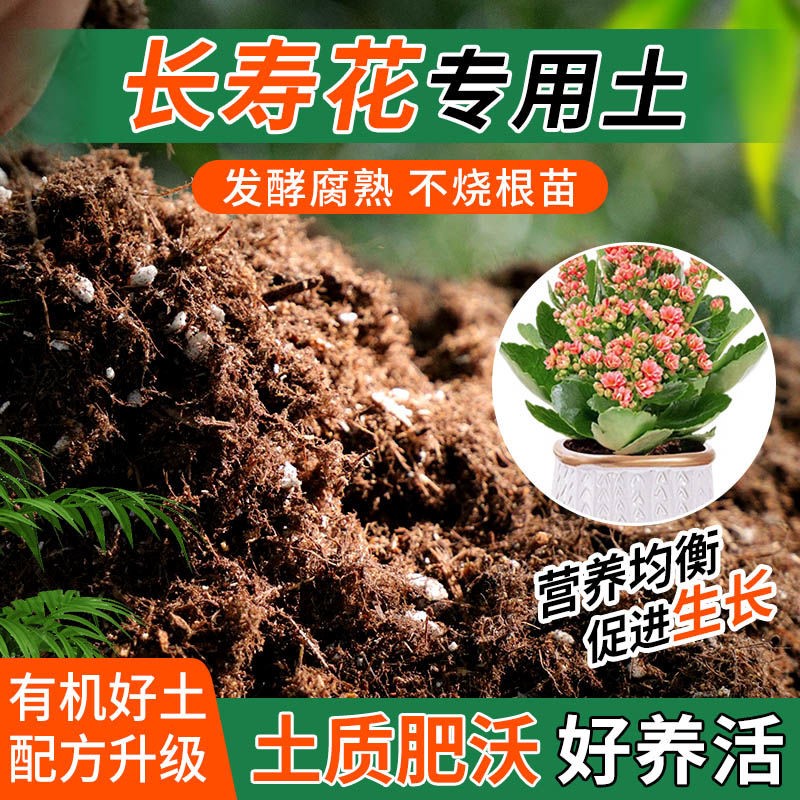 长寿花专用土种植士营养土家庭阳台养花盆栽绿植轻质有机肥料土壤