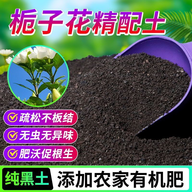 栀子花有机营养土养花种菜专用土轻质土农家肥土疏松