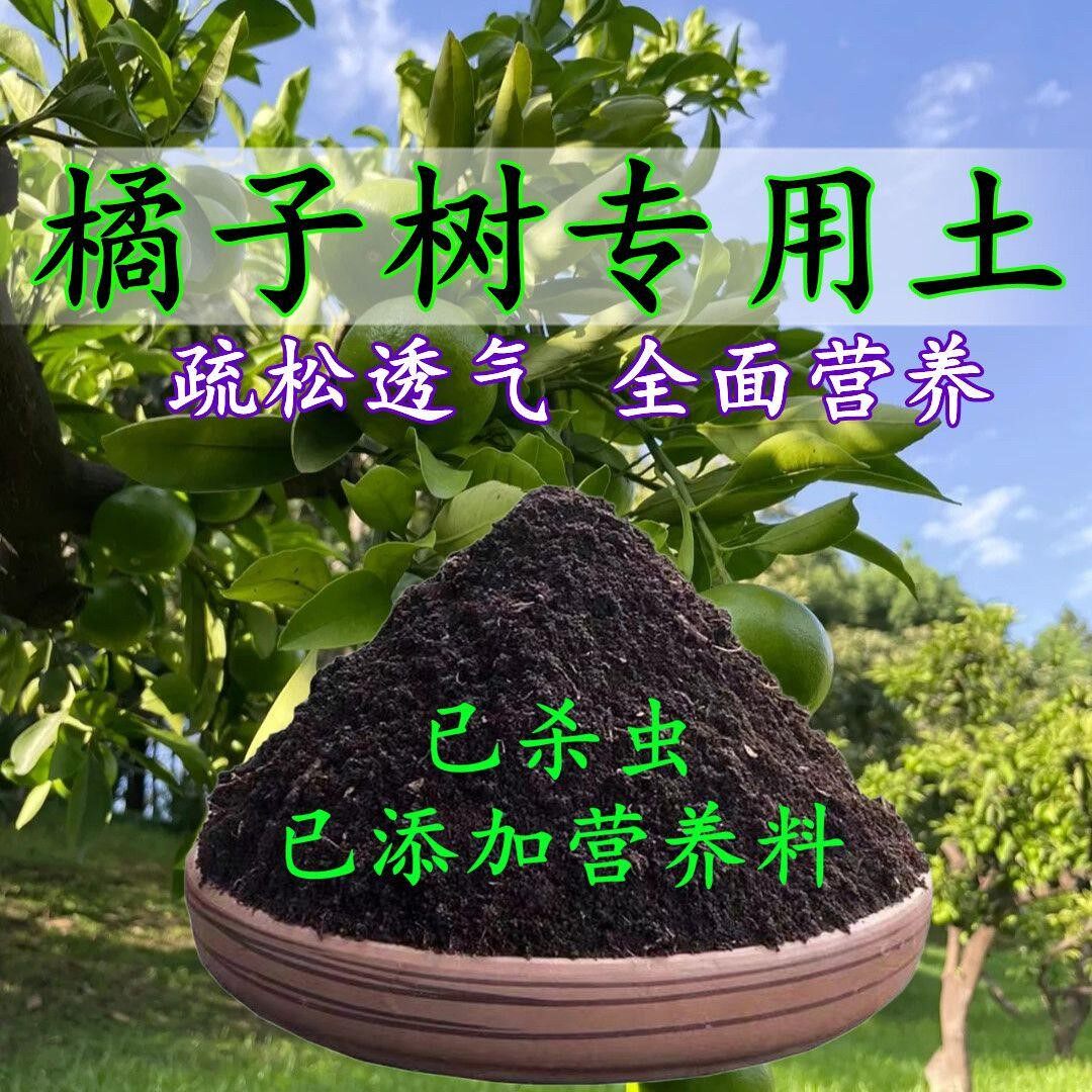 橘子树专用土沙糖橘专用营养土盆栽土养花种花土通用种植土壤肥料