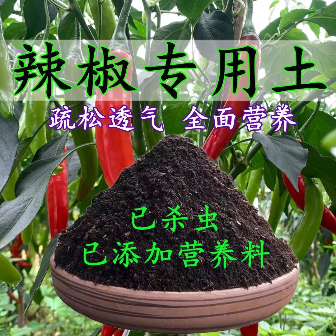 辣椒专用土营养土家庭园艺盆栽阳台种植有机营养疏松透气土壤肥料