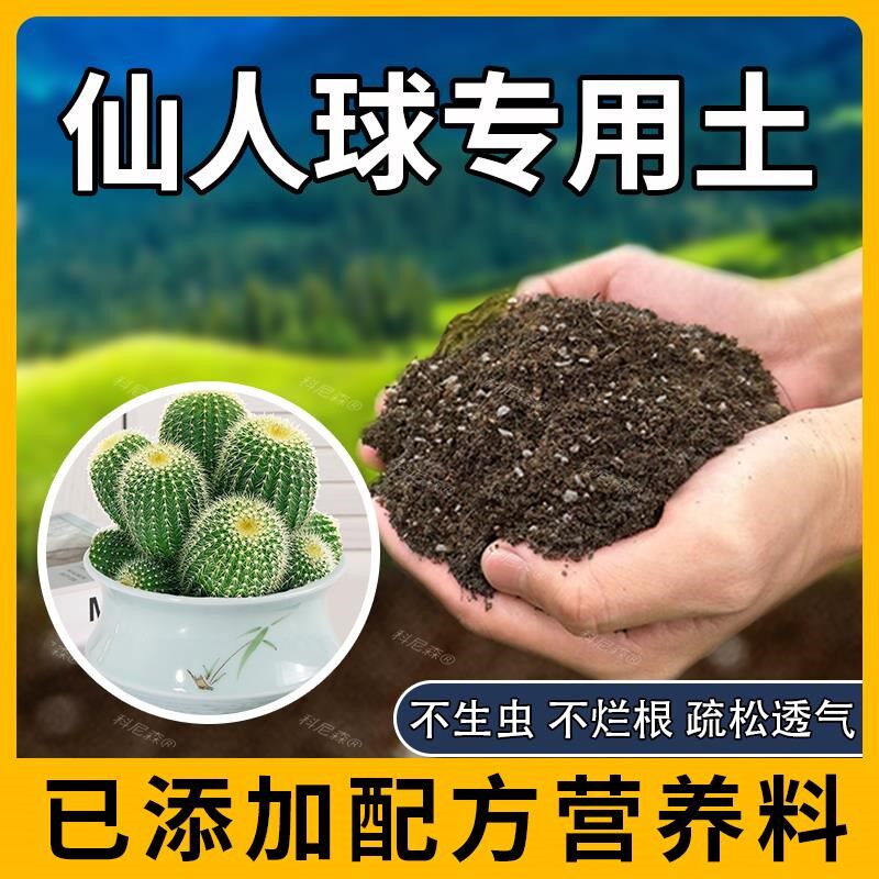 仙人球专用土蓬松绿植室内育苗花土透气仙人球专用肥料花草椰砖土