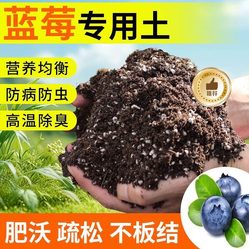 蓝莓种植土壤专用营养土果树盆栽土种花养花土育苗土君子兰花土壤