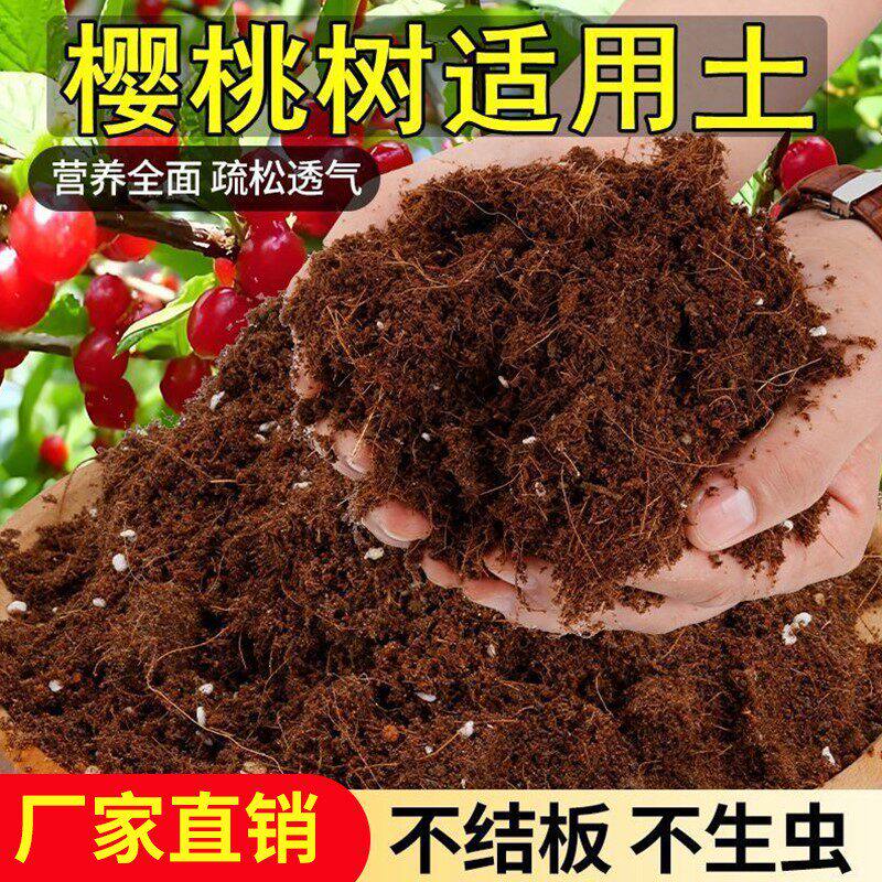 樱桃树适用土家庭园艺通用营养土养花绿植专用土壤肥料