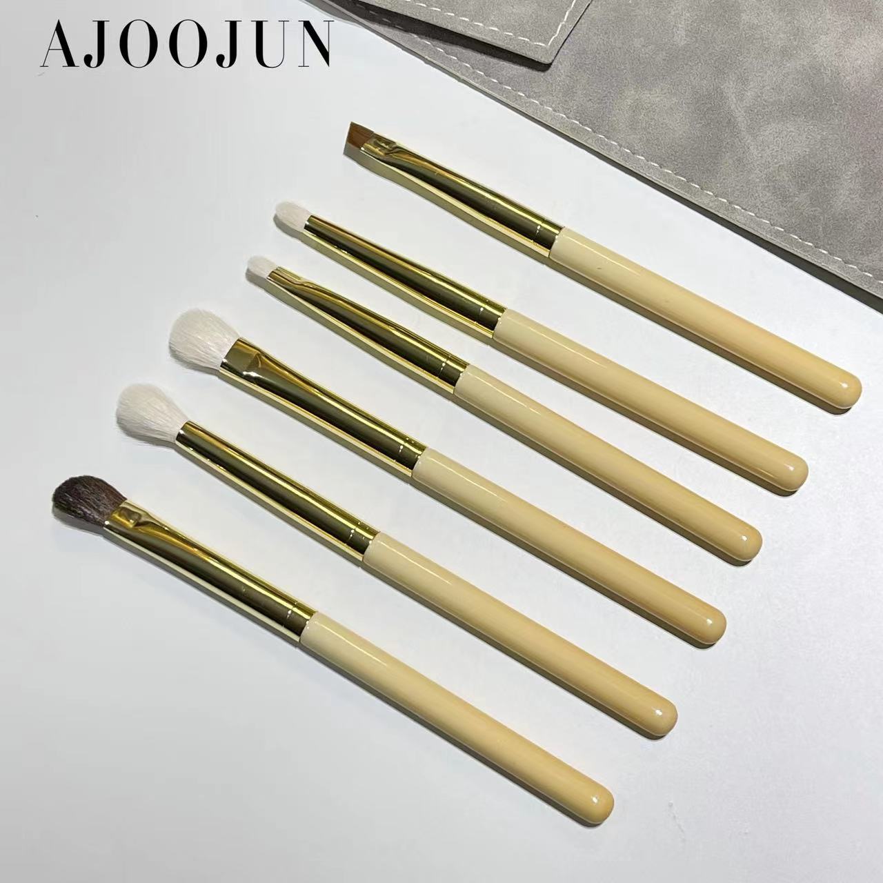 6支动物毛眼影套装眼影晕染细节刷便携化妆刷套装美妆工具ajoojun
