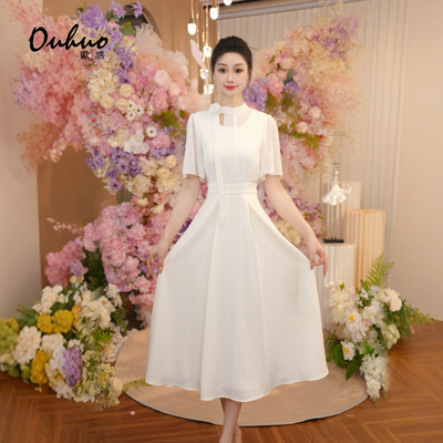 2025新款小白裙减龄气质裙子