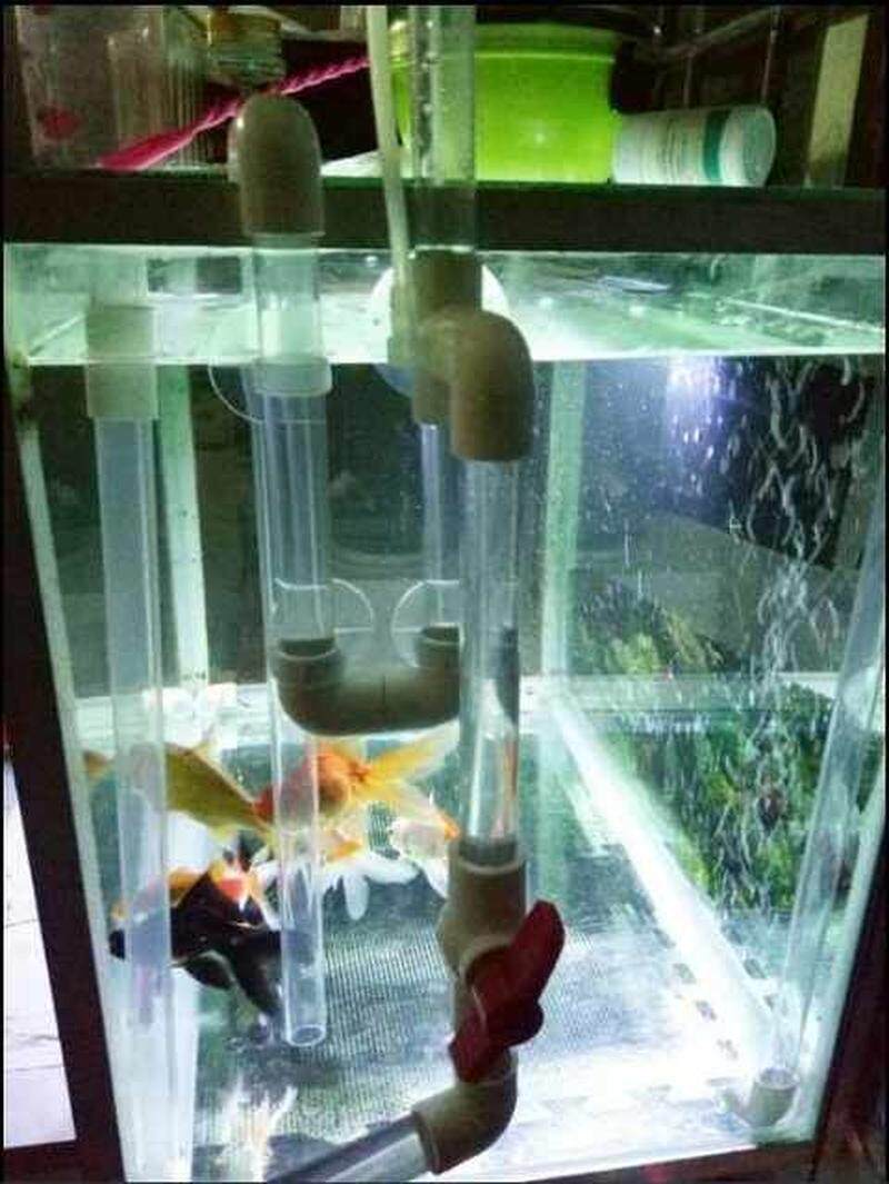 免打孔改底滤顶滤改底滤鱼缸上滤改底过滤系统鱼缸不打孔改滤防滑