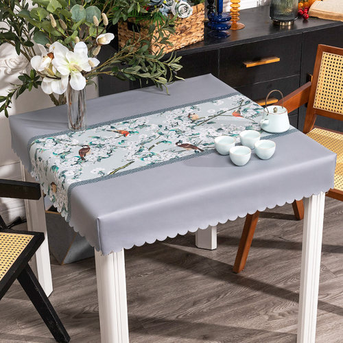 烤火罩U皮桌布皮电炉罩长方形防水防油防烫烤火桌皮桌罩餐桌