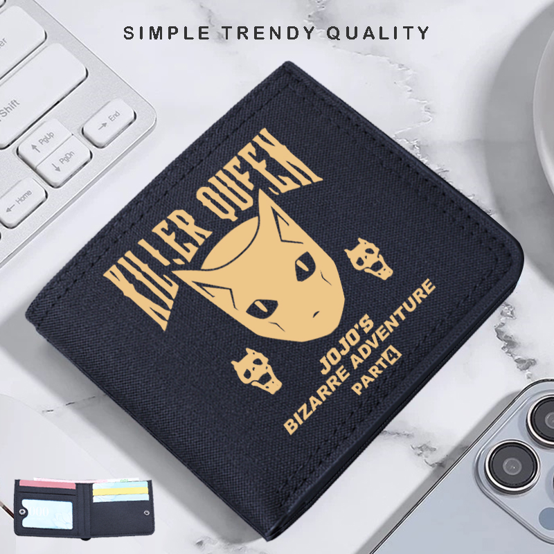 男士新款钱包个性皮夹帆布钱夹