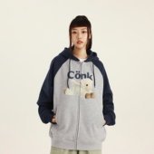 帽衫 连帽卫衣秋冬宽松情侣插肩袖 开衫 潮牌重磅外套 限时特惠