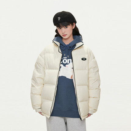 conklab冬季新款基础宽松logo潮流羽绒服宽松加厚短款面包服外套