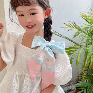 儿童扎头发长飘带丝带发饰女童编发神器头饰小女孩发带女绑发头绳
