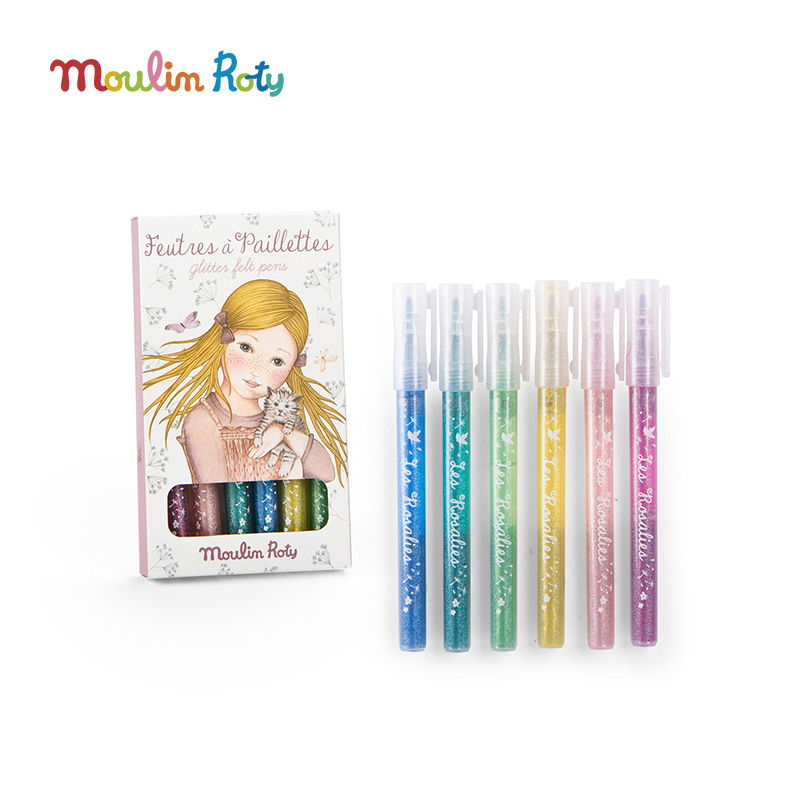 法国moulinroty儿童彩色绘画笔
