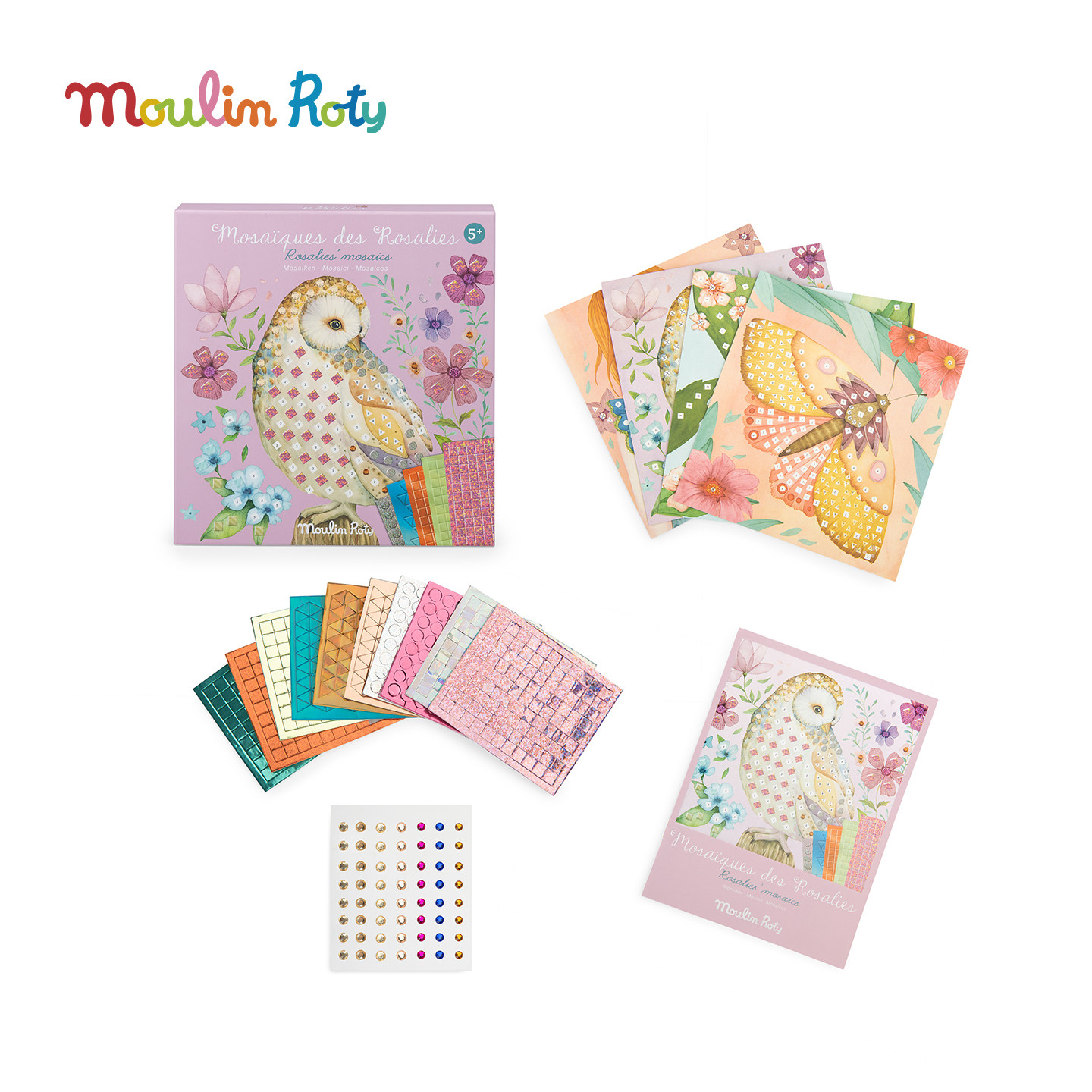 法国moulinroty茉兰若缇花朵女孩艺术刮刮卡刮画儿童专注力玩具3+,玩具/童车/益智/积木/模型,儿童桌面游戏类,淘宝优惠券,粉丝福利购,淘宝优惠卷