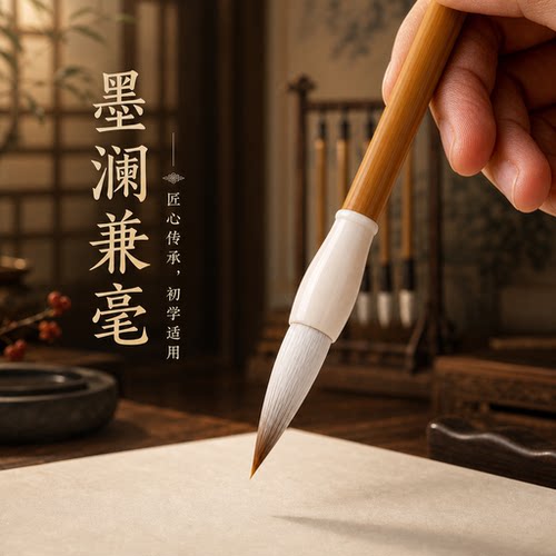 青园文房兼毫大楷毛笔入门练字