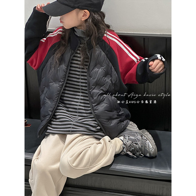 韩国童装女童校服神器儿童羽绒服