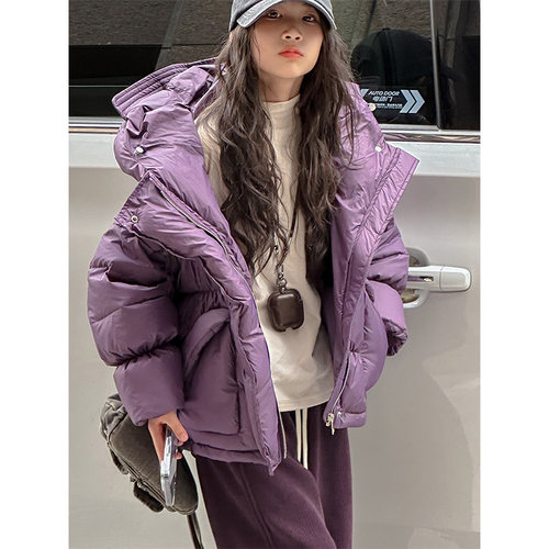 花苞式女童短款羽绒服儿童外套
