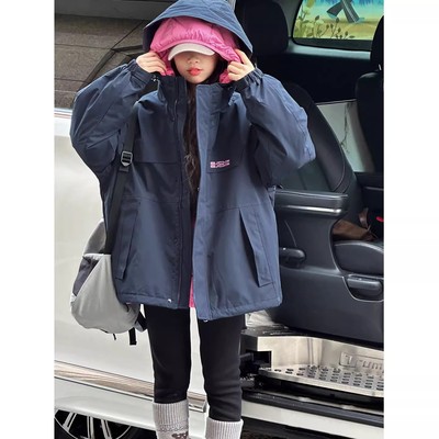 三合一可拆卸女童羽绒服2025秋冬