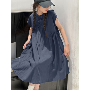 PAUL童装 女童2026新款夏季连衣裙儿童无袖裙子洋气背心裙棉布裙