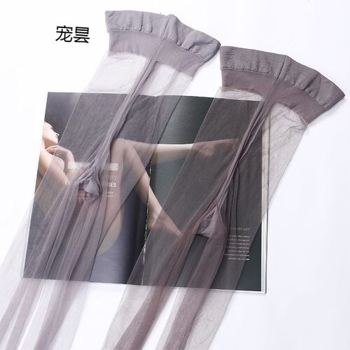 0.1D夏丝袜女薄款空姐灰脚尖全透明极薄隐形浅黑色超薄无痕肉肤色
