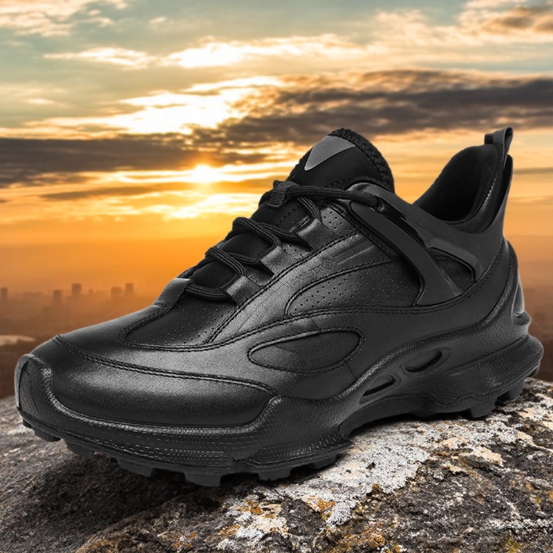 头层牛皮防水透气女款健步鞋