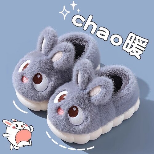 儿童包跟棉鞋加厚保暖可爱秋冬季