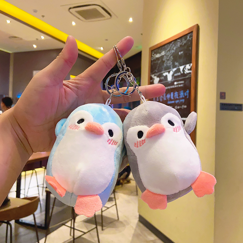 毛绒企鹅可爱少女ins书包挂件
