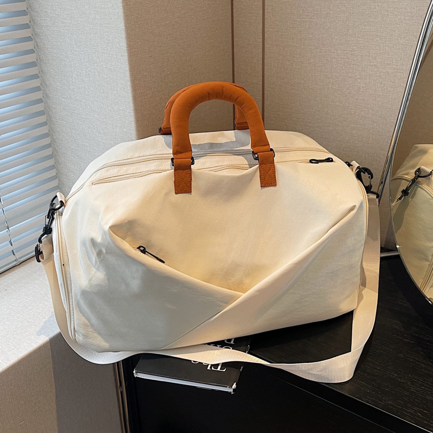 日本新款大容量运动健身包女干湿分离旅行包游泳收纳袋户外旅游