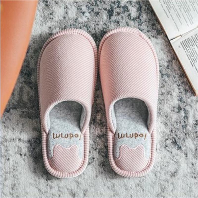 家居家用室内棉拖鞋防滑包头日式