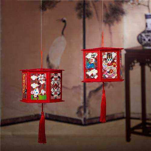 马制走春灯幼儿园手工节作材料节庆diy装饰灯笼元旦元宵灯笼