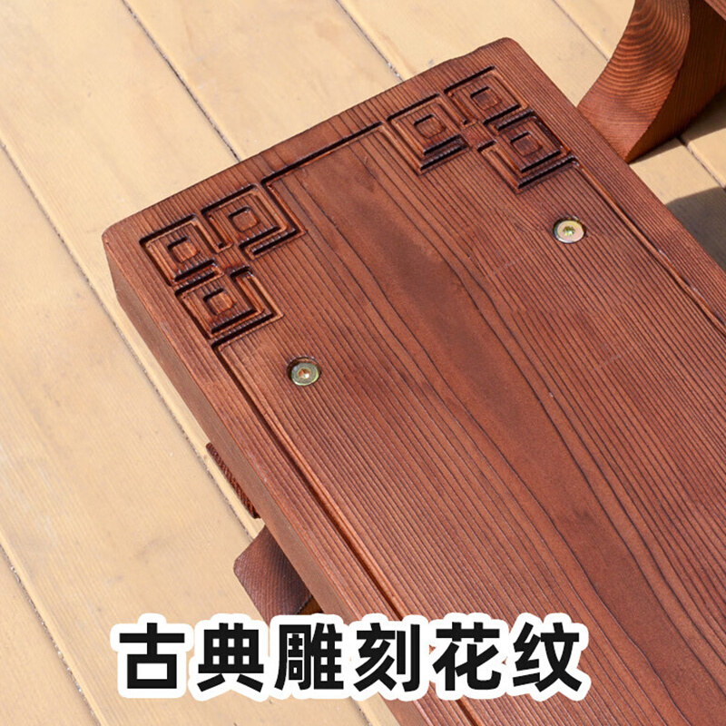 花架实木置物架阳台大花凳子客厅落地式花盆架户外庭院防腐木花凳