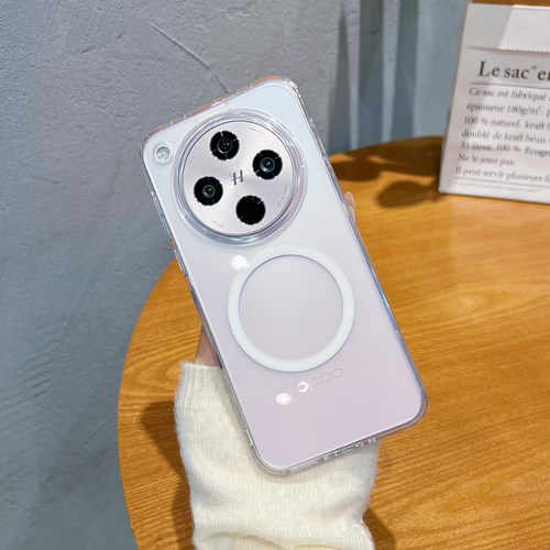 适用oppofindx8简约全包磁吸充电