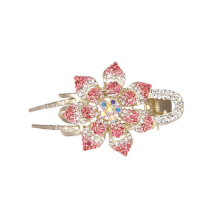 盘发三齿夹鸭嘴夹头发抓夹大号中年妈妈发夹女后脑勺高级感轻奢风