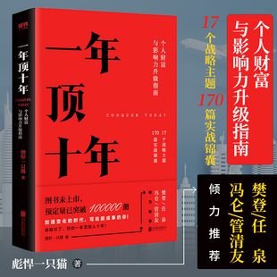 正版 自我提升成长励志畅销书籍 一年顶十年 个人影响力打造财富升级干货指南 时间管理书 剽悍一只猫著 冯仑推荐