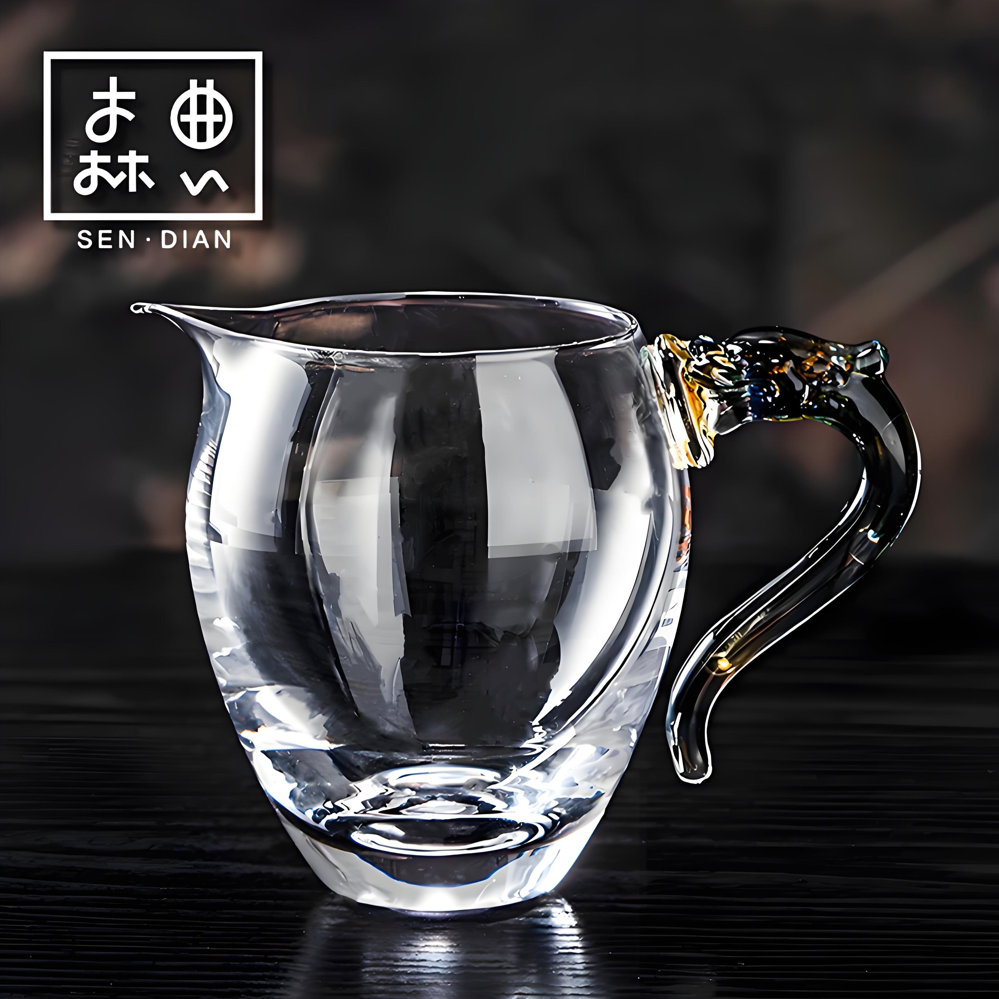 玻璃泡茶公道杯2026新款高档茶漏一体加厚茶水公杯茶海家用分茶器