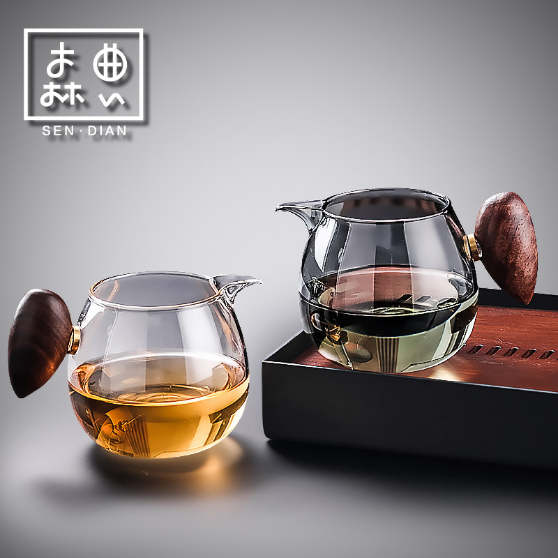 加厚玻璃高档泡茶公道杯单个茶海分茶器茶水茶具茶漏一体2026新款