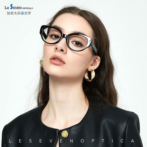 LeSeven乐柒光学黑框防蓝光眼镜