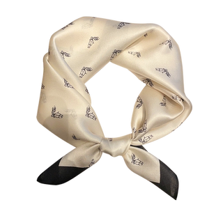 春季百搭经典小马薄款真丝丝巾方巾100%桑蚕丝装饰围巾网红小领巾