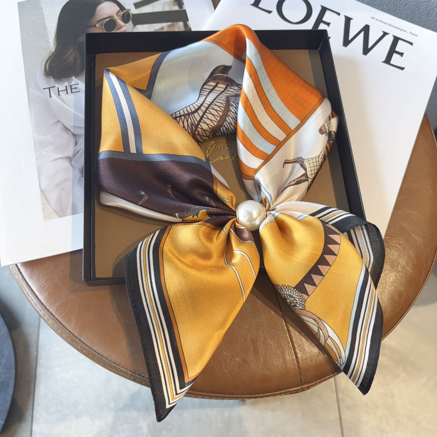 气质真丝珍珠磁吸懒人丝巾女春秋100%桑蚕丝洋气时尚小领巾搭衬衫,服饰配件/皮带/帽子/围巾,围巾/丝巾/披肩,淘宝优惠券,粉丝福利购,淘宝优惠卷