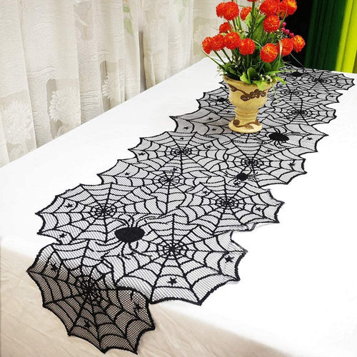 Halloween Spider Web Table Flag   Table Decoration Cloth