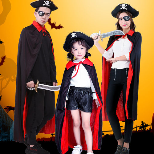 Halloween cosplay Pirate Cloak Performance Costume披风表演服