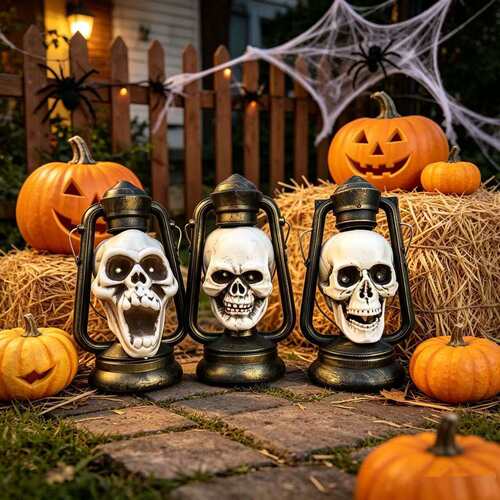 Halloween Skull Pony Lantern Ornament 骷髅小马夜灯