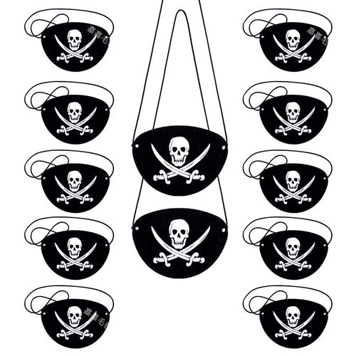 Pirate Eye Mask Halloween Dress Up万圣节装扮演出道具